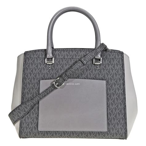 grey michael kors bag cheap|michael kors signature tote gray.